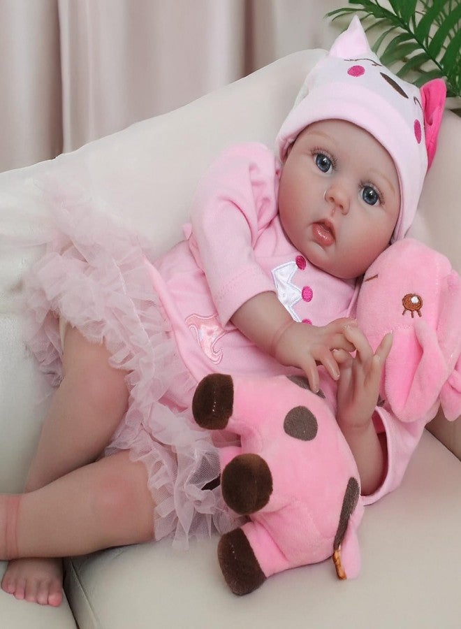 CHAREX Lifelike Reborn Baby Dolls - 20 Inch Realistic Newborn Baby Doll Soft Body Real Life Baby Dolls Girl with Accessories Gifts Toy for Kids Age 3 + & Collection - Image 2